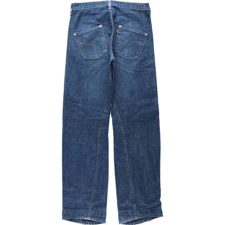 2000'S Levi's Engineered Jeans Euro Model, 3D Cut Straight Denim Pants, Men's W32 (approx.) cotton blue type Vintage Second Hand
