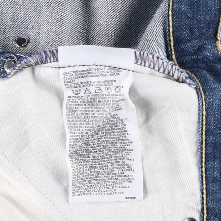 2000'S Levi's Engineered Jeans Euro Model, 3D Cut Straight Denim Pants, Men's W32 (approx.) cotton blue type Vintage Second Hand