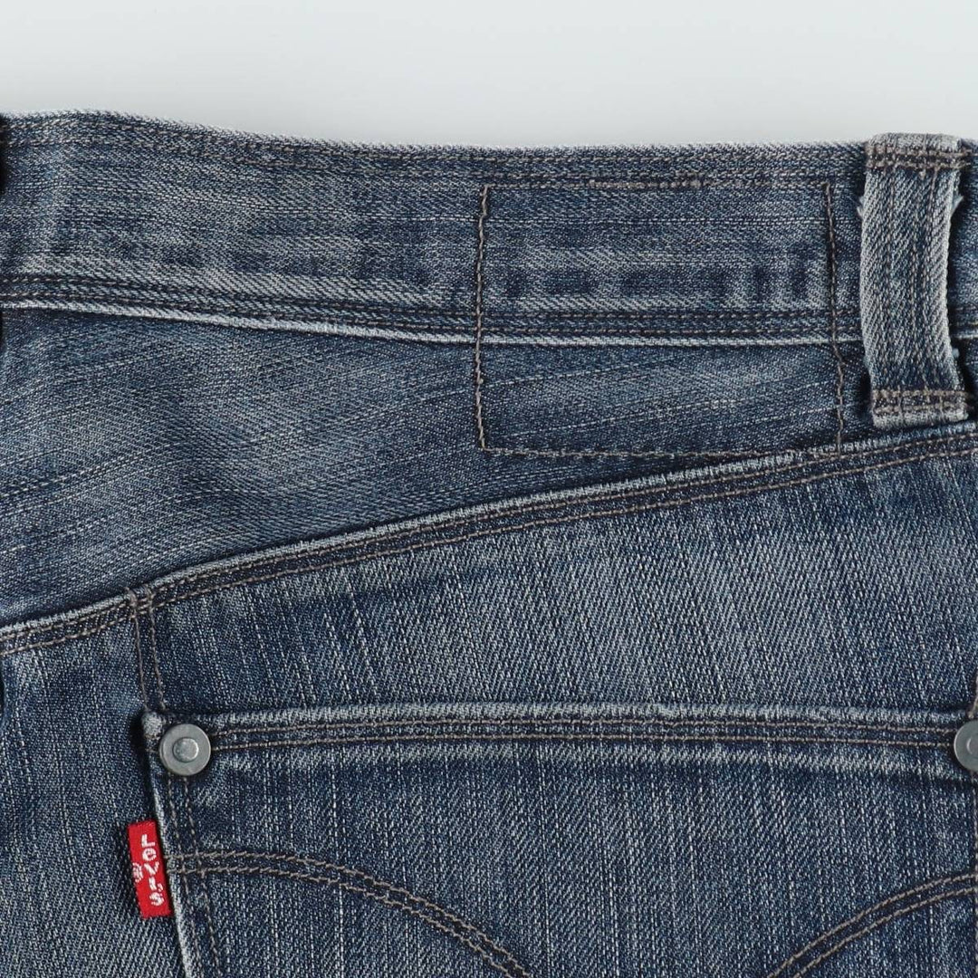 Levi's Engineered Jeans Euro Model, 3D Cut Straight Denim Pants, Men's W34 (approx.) cotton blue type Vintage Second Hand