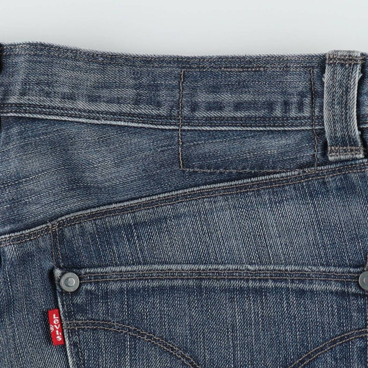 Levi's Engineered Jeans Euro Model, 3D Cut Straight Denim Pants, Men's W34 (approx.) cotton blue type Vintage Second Hand