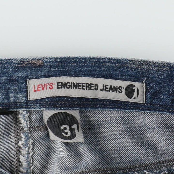 Levi's Engineered Jeans Euro Model, 3D Cut Straight Denim Pants, Men's W34 (approx.) cotton blue type Vintage Second Hand