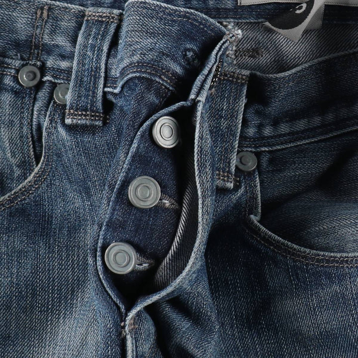 Levi's Engineered Jeans Euro Model, 3D Cut Straight Denim Pants, Men's W34 (approx.) cotton blue type Vintage Second Hand
