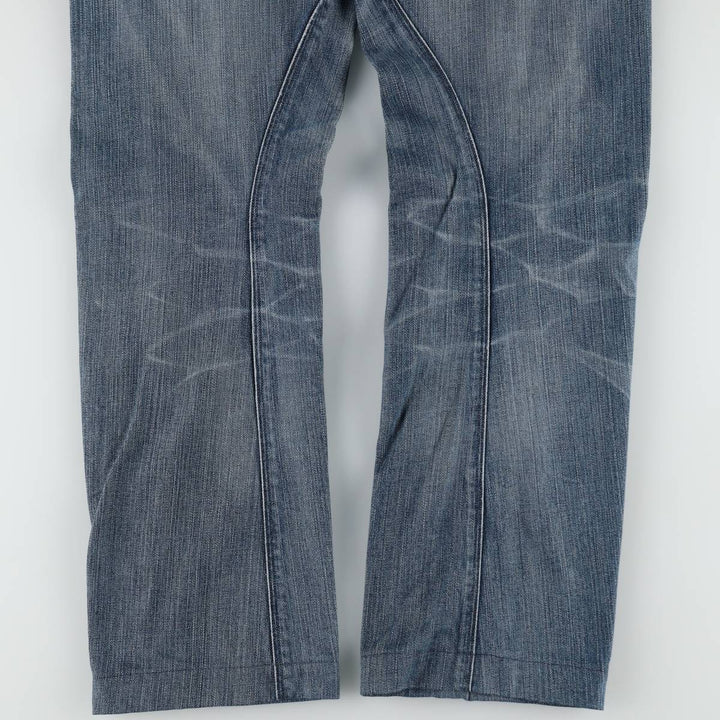 Levi's Engineered Jeans Euro Model, 3D Cut Straight Denim Pants, Men's W34 (approx.) cotton blue type Vintage Second Hand
