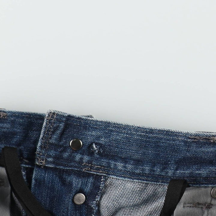 Levi's Engineered Jeans Euro Model, 3D Cut Straight Denim Pants, Men's W34 (approx.) cotton blue type Vintage Second Hand