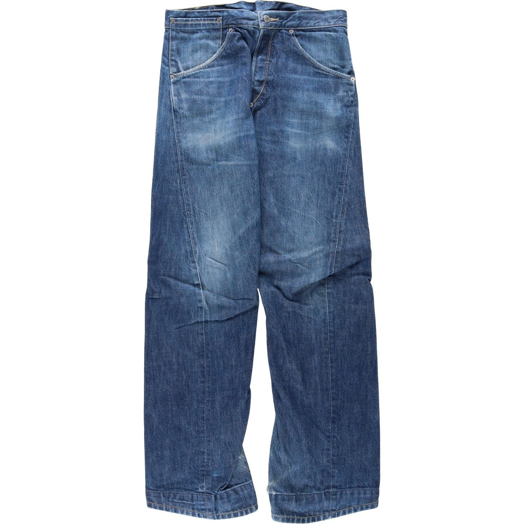 2000'S Levi's Engineered Jeans Euro Model, 3D Cut Straight Denim Pants, Men's W32 (approx.) cotton blue type Vintage Second Hand