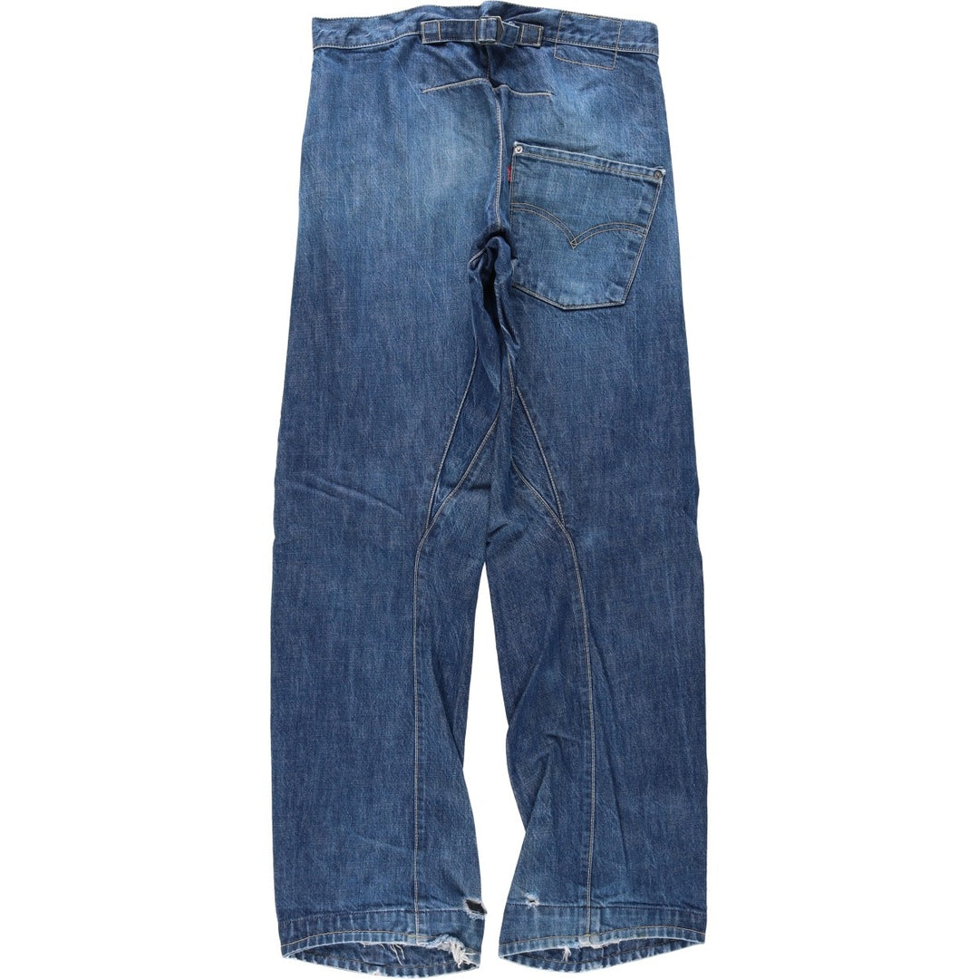 2000'S Levi's Engineered Jeans Euro Model, 3D Cut Straight Denim Pants, Men's W32 (approx.) cotton blue type Vintage Second Hand