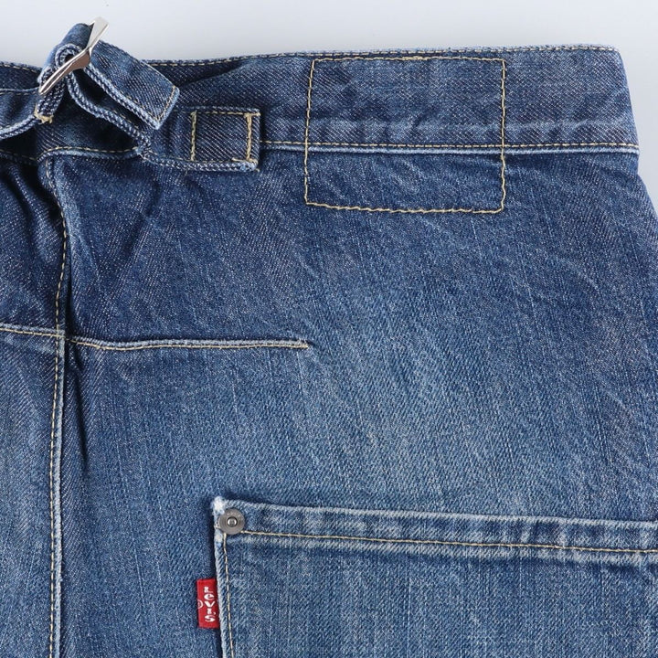 2000'S Levi's Engineered Jeans Euro Model, 3D Cut Straight Denim Pants, Men's W32 (approx.) cotton blue type Vintage Second Hand
