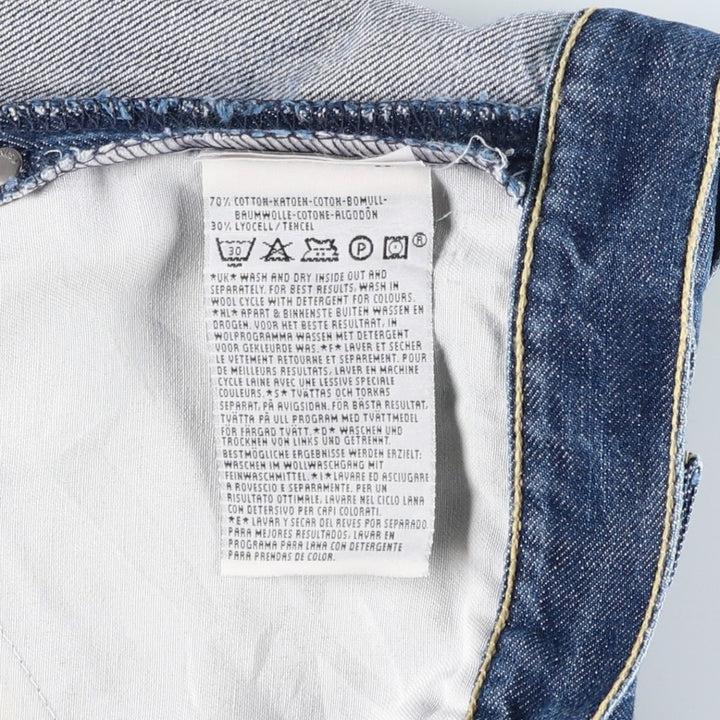 2000'S Levi's Engineered Jeans Euro Model, 3D Cut Straight Denim Pants, Men's W32 (approx.) cotton blue type Vintage Second Hand