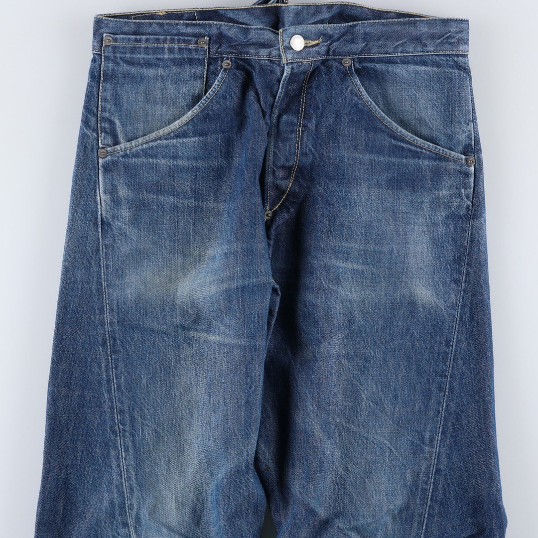 2000'S Levi's Engineered Jeans Euro Model, 3D Cut Straight Denim Pants, Men's W32 (approx.) cotton blue type Vintage Second Hand