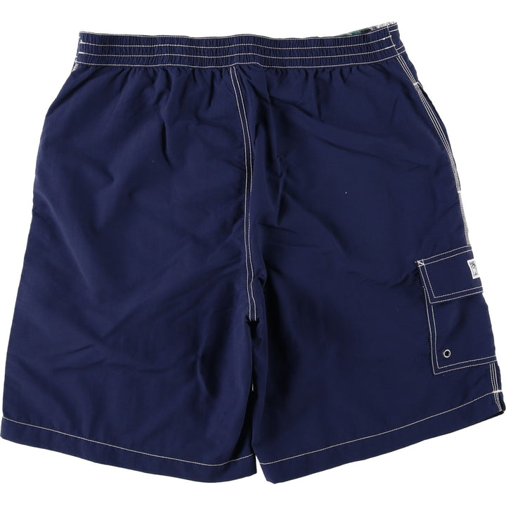 Ralph Lauren POLO by Ralph Lauren swim shorts, short pants, men's M size Nylon navy blue type Vintage Second Hand