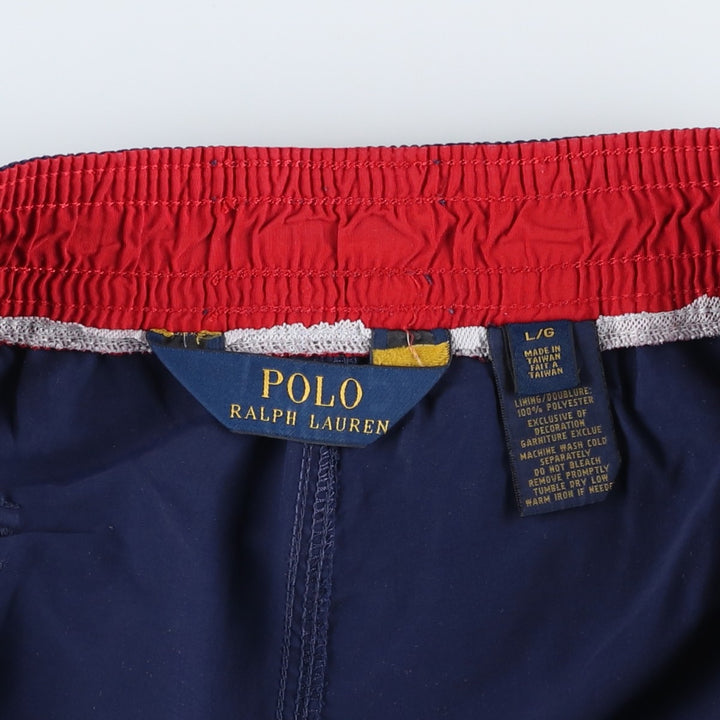 Ralph Lauren POLO RALPH LAUREN Swim Shorts, Men's Size L (approx.) Nylon navy blue type Vintage Second Hand
