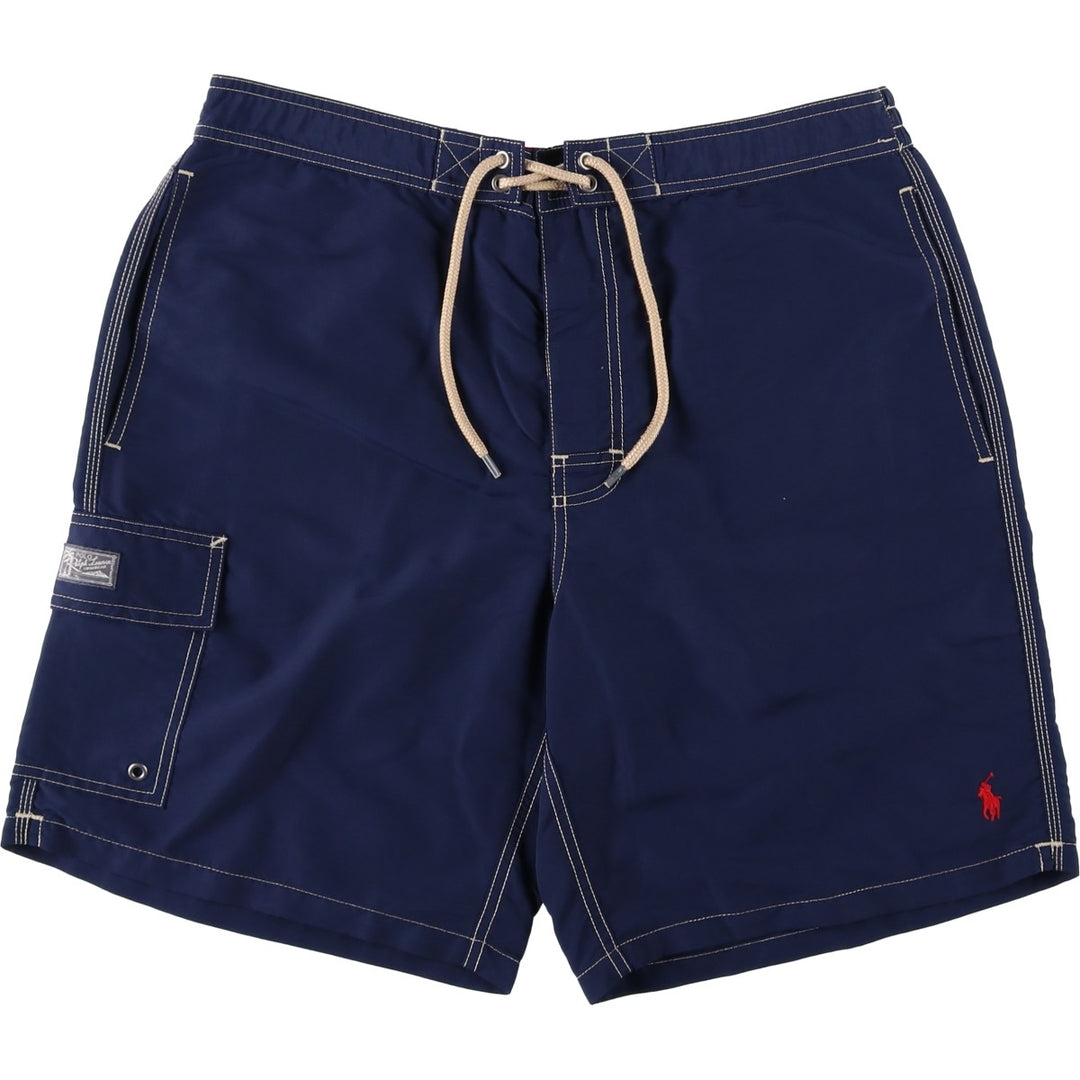 Ralph Lauren POLO RALPH LAUREN Swim Shorts, Men's Size L (approx.) Nylon navy blue type Vintage Second Hand