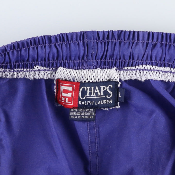 Ralph Lauren CHAPS swim shorts, men's size L Nylon purple type Vintage Second Hand