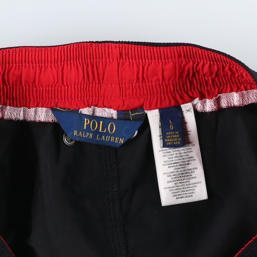 Ralph Lauren POLO RALPH LAUREN Swim Shorts, Men's Size L (approx.) Nylon black type Vintage Second Hand