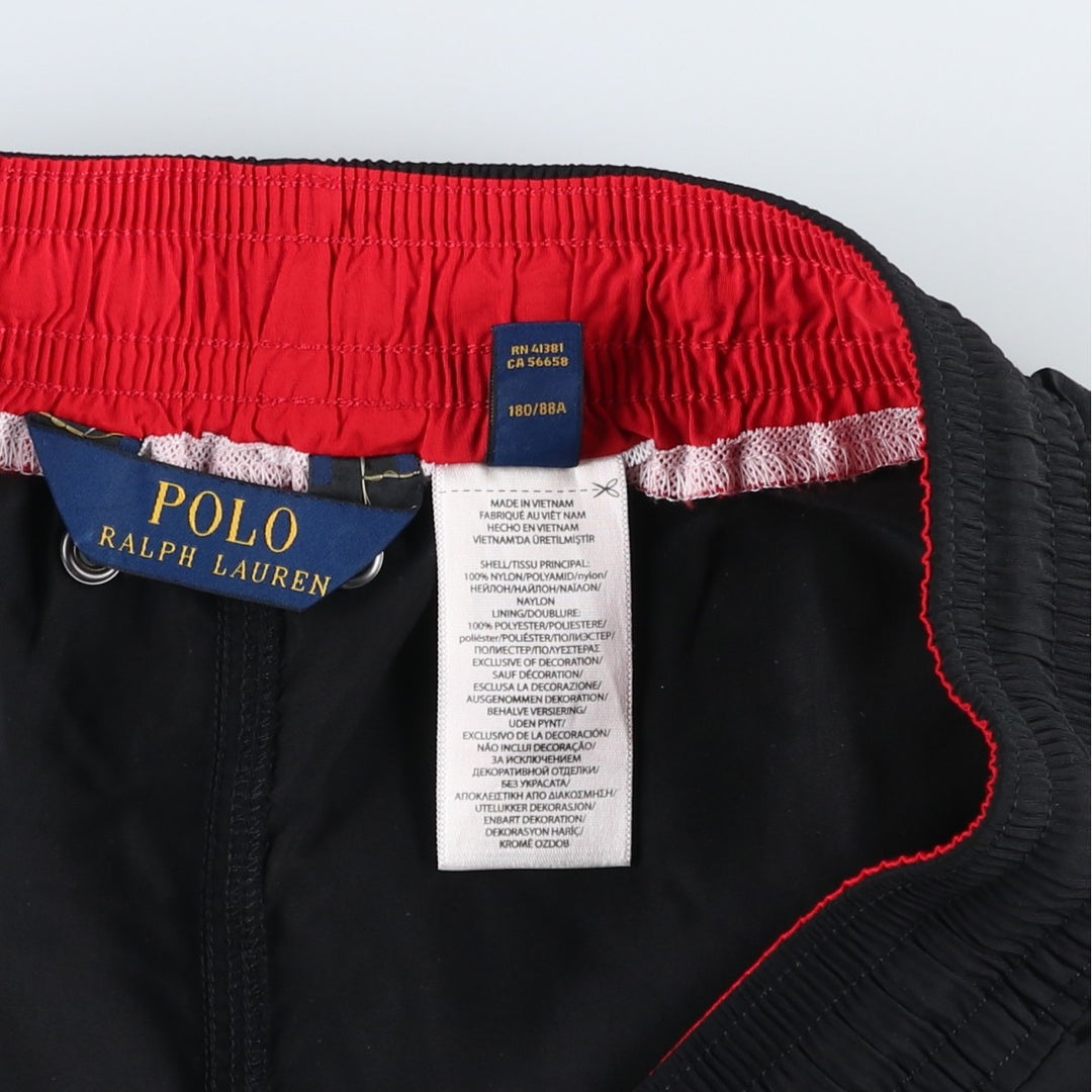 Ralph Lauren POLO RALPH LAUREN Swim Shorts, Men's Size L (approx.) Nylon black type Vintage Second Hand