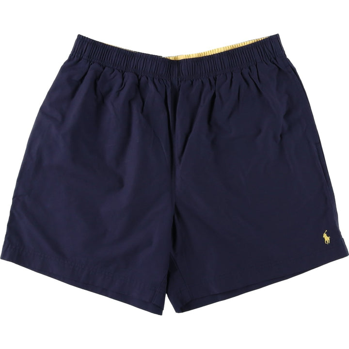 90'S Ralph Lauren POLO SPORT Swim Shorts, Men's Size L (approx.), Vintage cotton navy blue type Vintage Second Hand