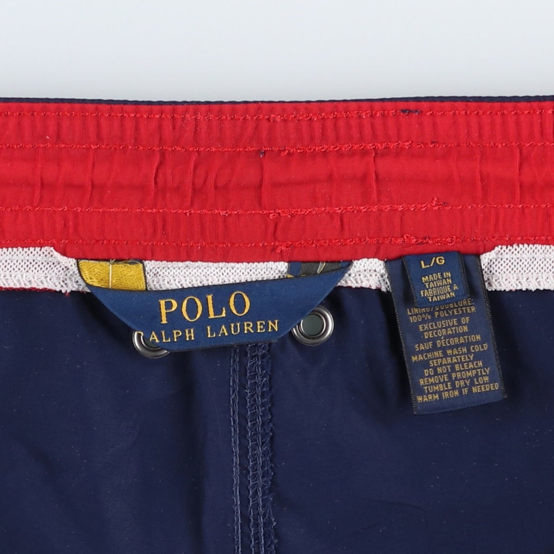 Ralph Lauren POLO RALPH LAUREN Swim Shorts, Men's Size L (approx.) Nylon navy blue type Vintage Second Hand