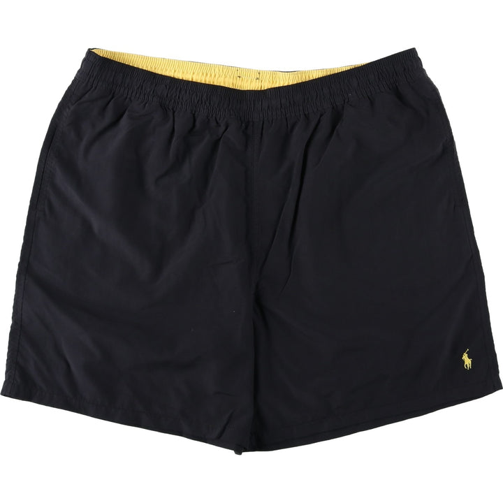 Ralph Lauren POLO by Ralph Lauren Swim Shorts, Men's Size XXL (approx.) Nylon black type Vintage Second Hand