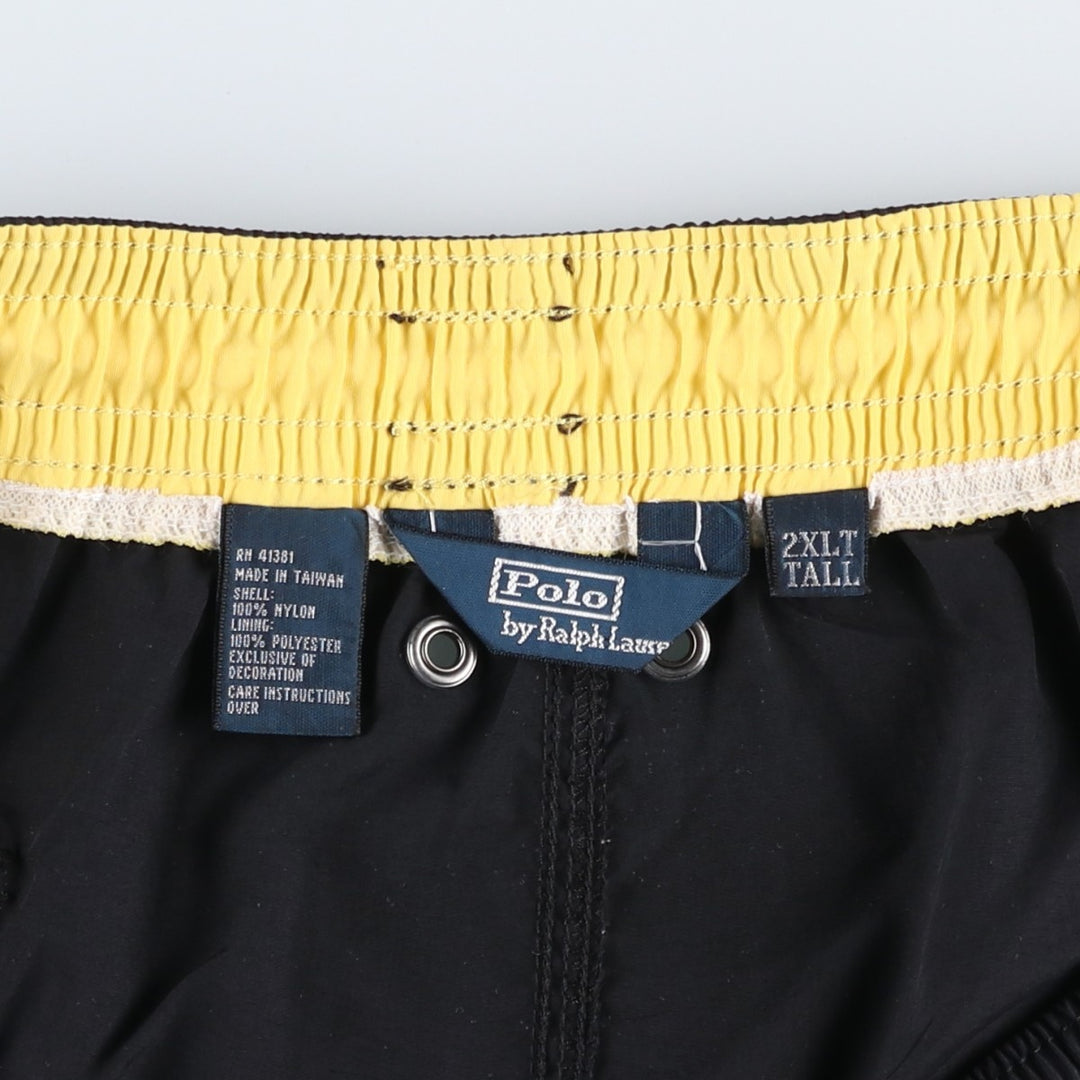 Ralph Lauren POLO by Ralph Lauren Swim Shorts, Men's Size XXL (approx.) Nylon black type Vintage Second Hand
