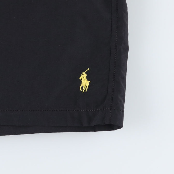 Ralph Lauren POLO by Ralph Lauren Swim Shorts, Men's Size XXL (approx.) Nylon black type Vintage Second Hand