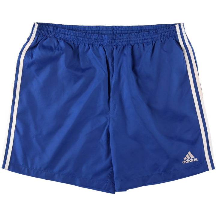 2000'S Adidas swim shorts, men's size L (approx.) Nylon blue type Vintage Second Hand