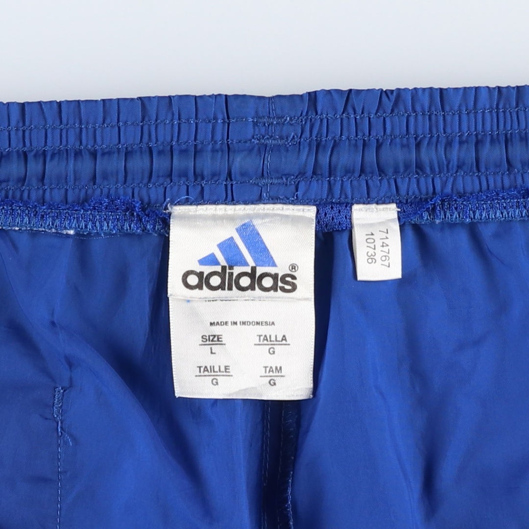 2000'S Adidas swim shorts, men's size L (approx.) Nylon blue type Vintage Second Hand