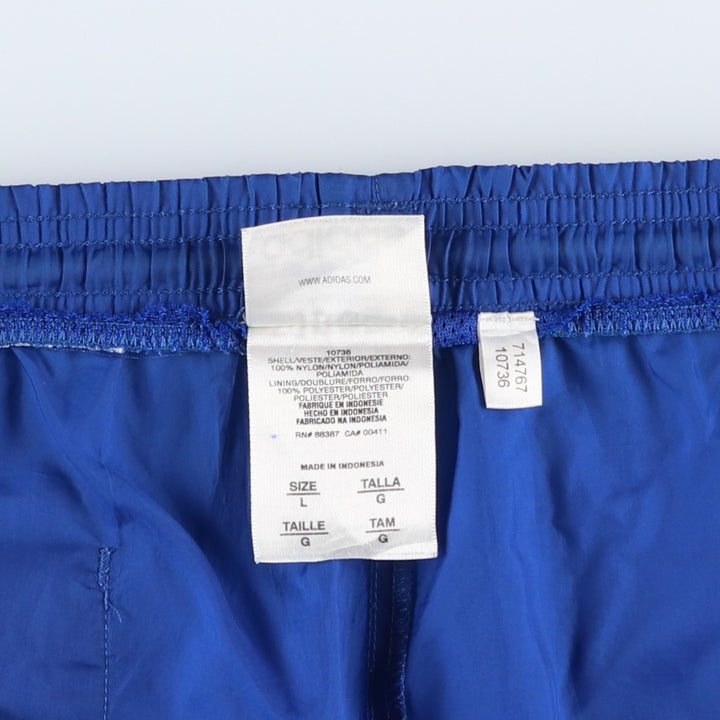 2000'S Adidas swim shorts, men's size L (approx.) Nylon blue type Vintage Second Hand