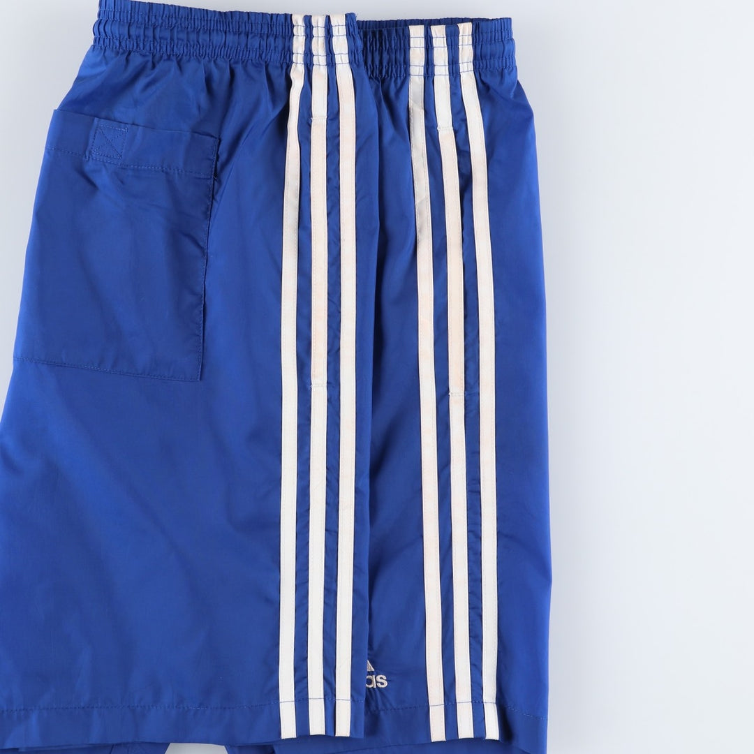 2000'S Adidas swim shorts, men's size L (approx.) Nylon blue type Vintage Second Hand
