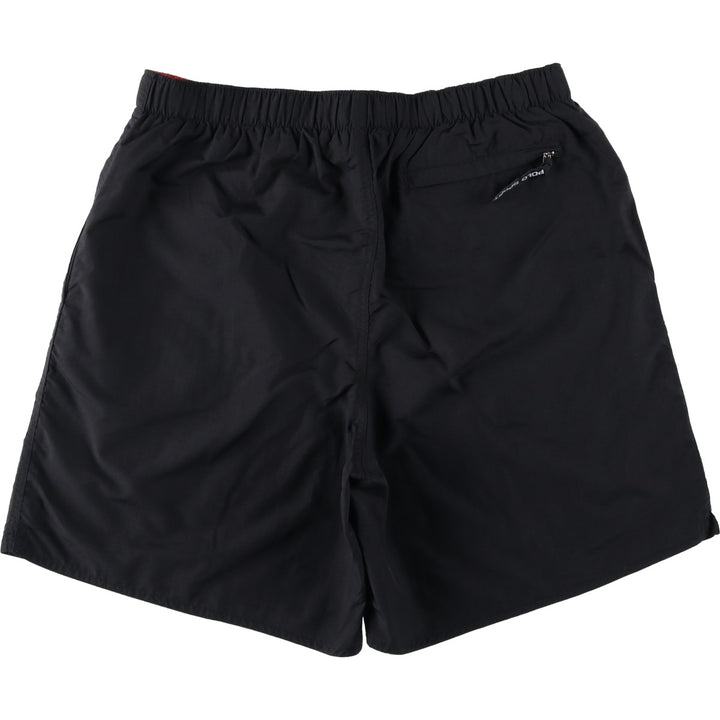 90'S Ralph Lauren POLO SPORT Swim Shorts, Men's Size L (approx.), Vintage Nylon black type Vintage Second Hand