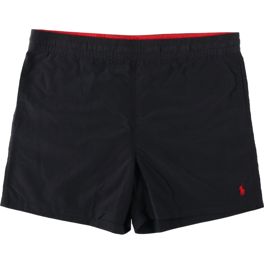 Ralph Lauren POLO by Ralph Lauren swim shorts, men's size L Nylon black type Vintage Second Hand