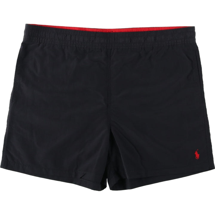 Ralph Lauren POLO by Ralph Lauren swim shorts, men's size L Nylon black type Vintage Second Hand
