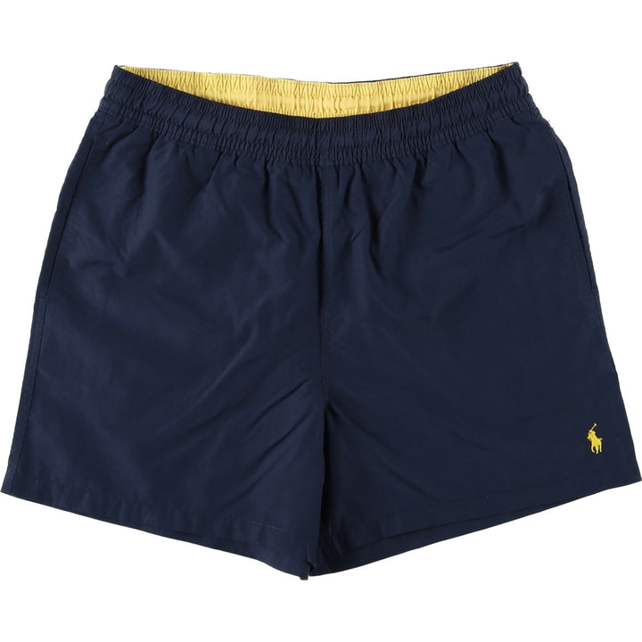 Ralph Lauren POLO by Ralph Lauren swim shorts, short pants, men's M size Nylon navy blue type Vintage Second Hand