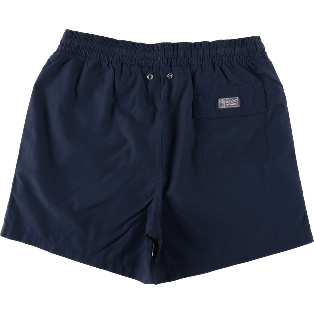 Ralph Lauren POLO by Ralph Lauren swim shorts, short pants, men's M size Nylon navy blue type Vintage Second Hand