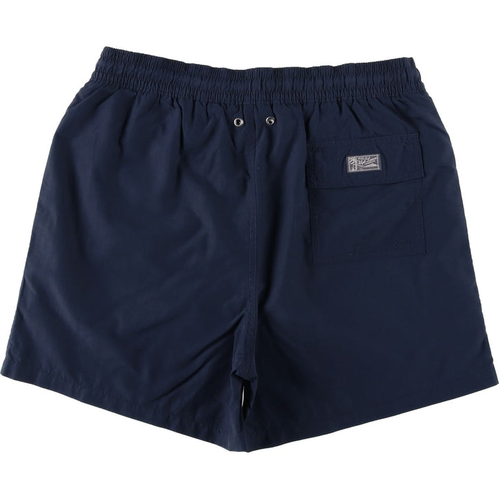 Ralph Lauren POLO by Ralph Lauren swim shorts, short pants, men's M size Nylon navy blue type Vintage Second Hand