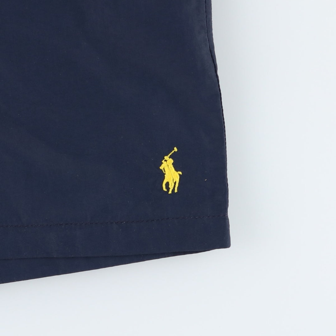 Ralph Lauren POLO by Ralph Lauren swim shorts, short pants, men's M size Nylon navy blue type Vintage Second Hand