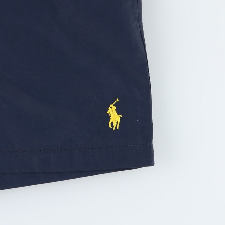 Ralph Lauren POLO by Ralph Lauren swim shorts, short pants, men's M size Nylon navy blue type Vintage Second Hand