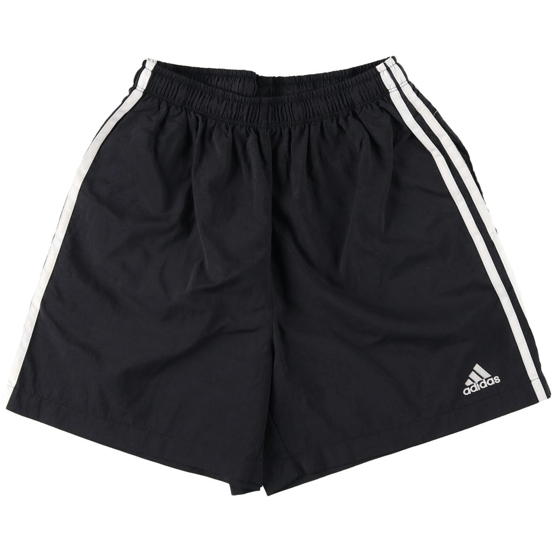~2000'S Adidas nylon shorts, men's size S equivalent. Nylon black type Vintage Second Hand