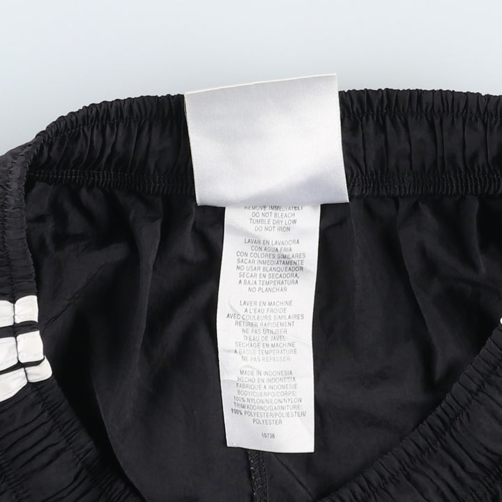 ~2000'S Adidas nylon shorts, men's size S equivalent. Nylon black type Vintage Second Hand