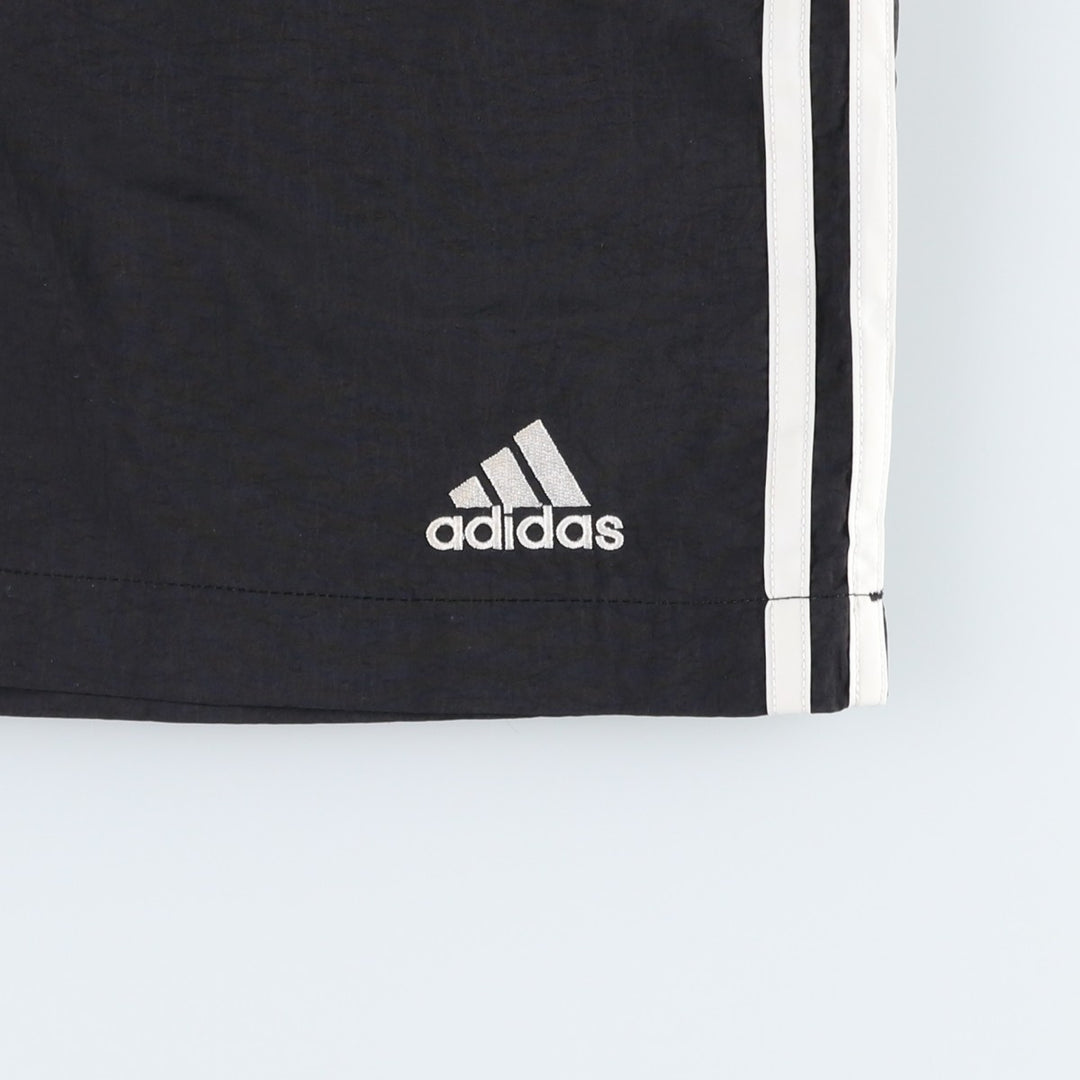 ~2000'S Adidas nylon shorts, men's size S equivalent. Nylon black type Vintage Second Hand