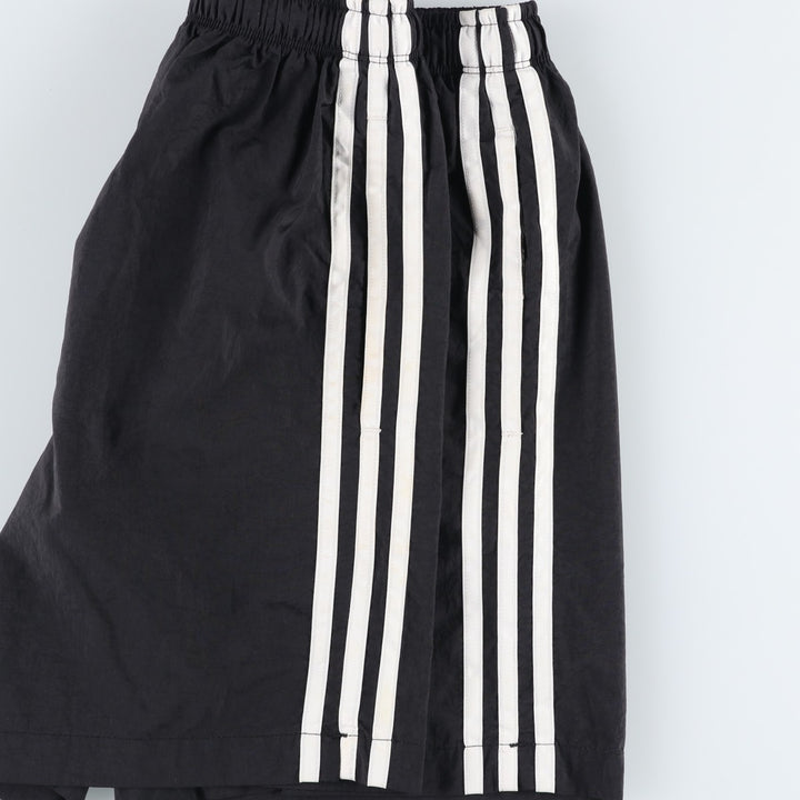 ~2000'S Adidas nylon shorts, men's size S equivalent. Nylon black type Vintage Second Hand