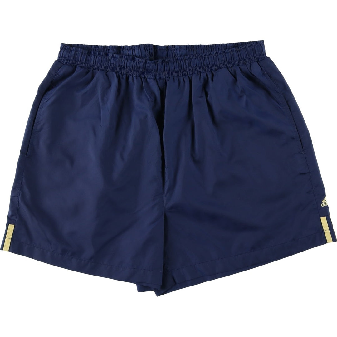 2000'S Adidas swim shorts, men's size L (approx.) Nylon navy blue type Vintage Second Hand