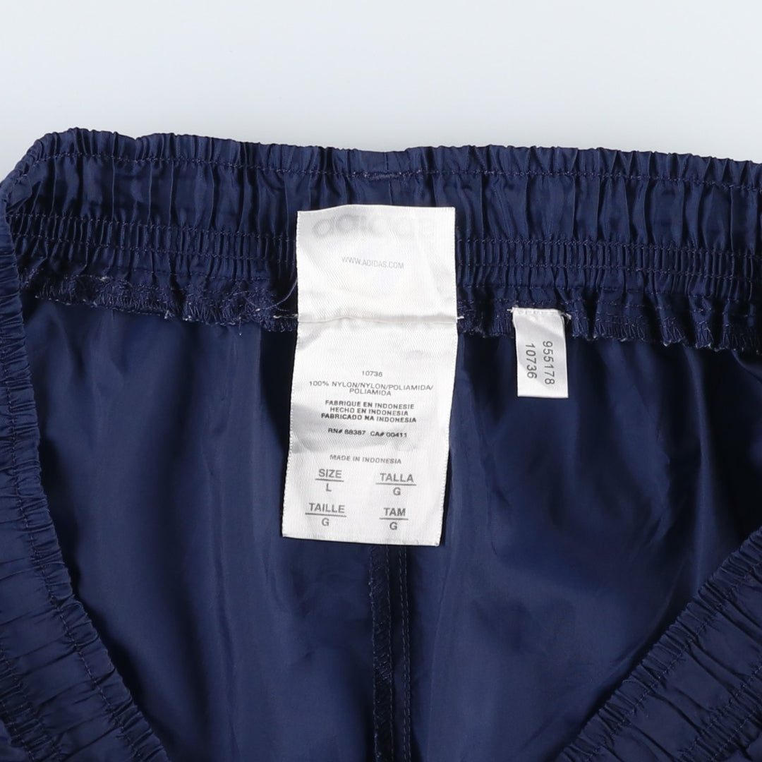 2000'S Adidas swim shorts, men's size L (approx.) Nylon navy blue type Vintage Second Hand