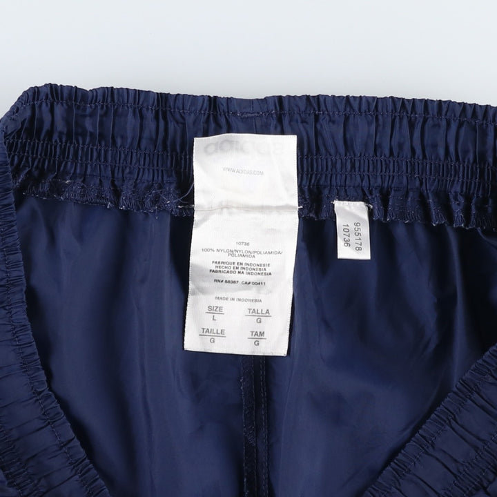 2000'S Adidas swim shorts, men's size L (approx.) Nylon navy blue type Vintage Second Hand