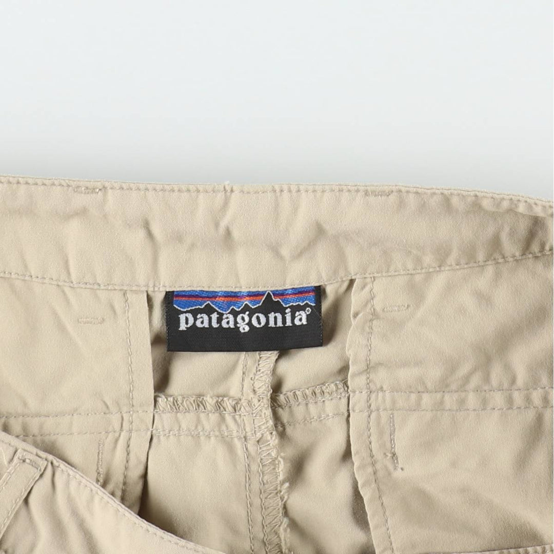 Patagonia Nylon Shorts, Women's XXL (equivalent to W34) Nylon Beige type Vintage Second Hand