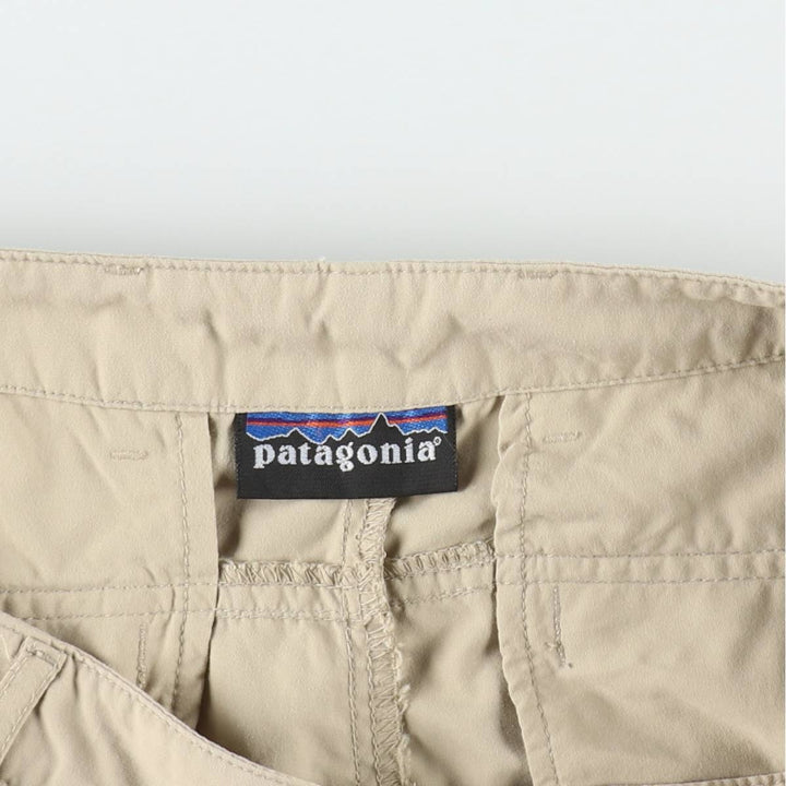 Patagonia Nylon Shorts, Women's XXL (equivalent to W34) Nylon Beige type Vintage Second Hand