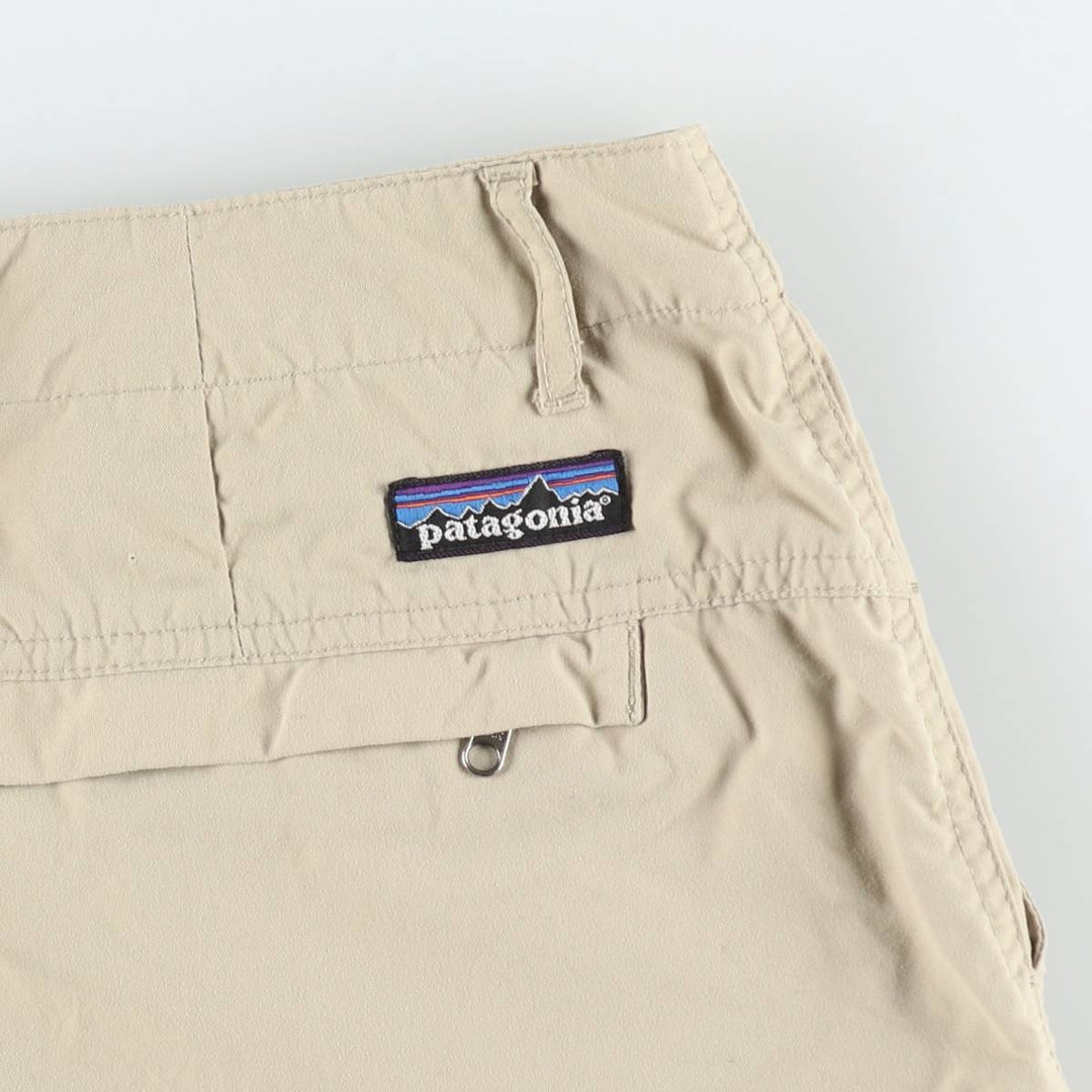 Patagonia Nylon Shorts, Women's XXL (equivalent to W34) Nylon Beige type Vintage Second Hand