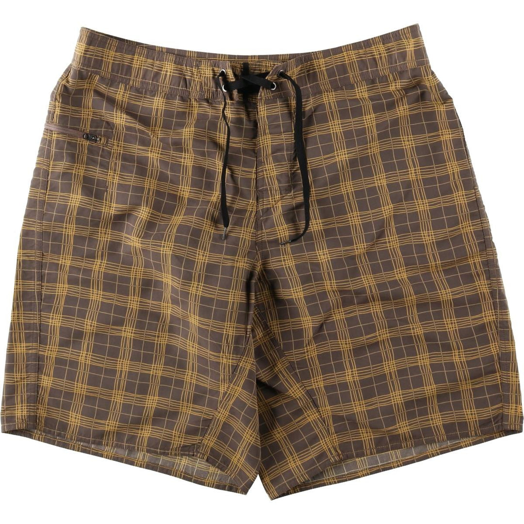 2000'S Patagonia 86554S9 Check Pattern Nylon Shorts, Men's W37 (approx.) Nylon brown type Vintage Second Hand