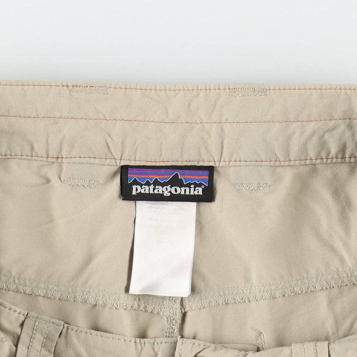 Patagonia 57825SP15 Nylon Shorts, Men's W33 (approx.) Nylon Beige type Vintage Second Hand