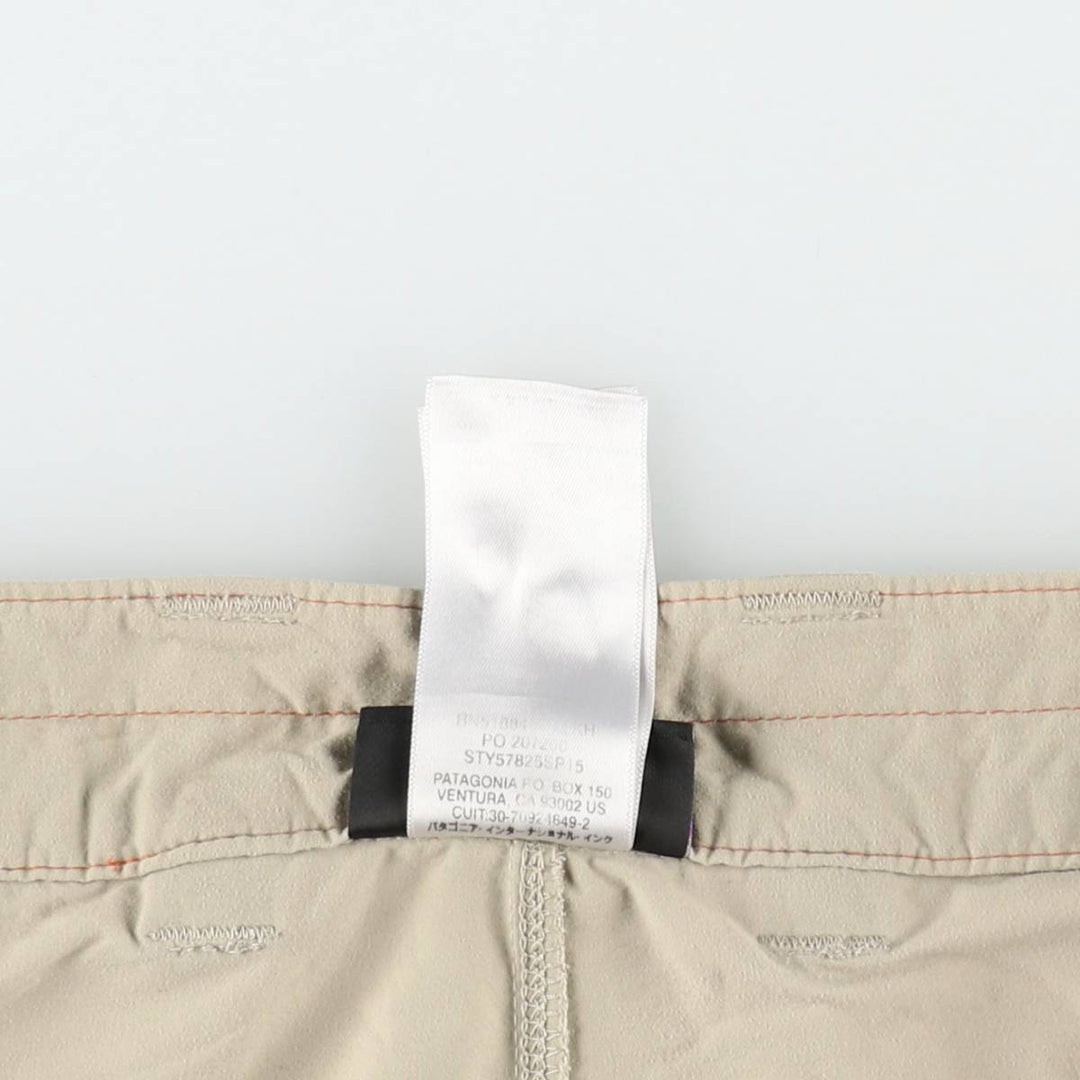 Patagonia 57825SP15 Nylon Shorts, Men's W33 (approx.) Nylon Beige type Vintage Second Hand