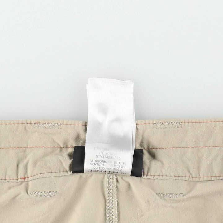 Patagonia 57825SP15 Nylon Shorts, Men's W33 (approx.) Nylon Beige type Vintage Second Hand